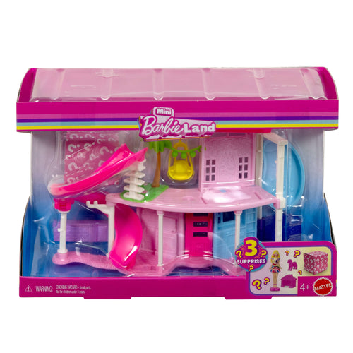 Barbie Mini Barbie Land Dreamhouse Including 1.5-Inch Doll, Furniture & Accessories, Barbie product photograph published by Mattel