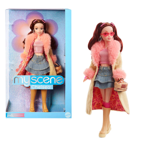 Barbie Signature My Scene Collector Chelsea Doll in Y2K-Inspired Outfit With Premium Accessories, Barbie product photograph published by Mattel