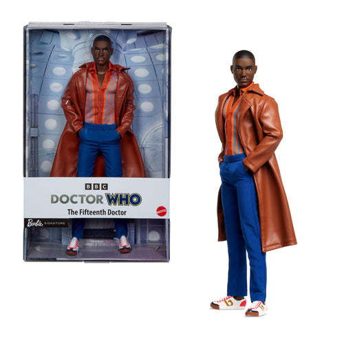 The Fifteenth Doctor Barbie Doll, Dr. Who Collectible With Doll Stand & Certificate Of Authenticity, Barbie product photograph published by Mattel