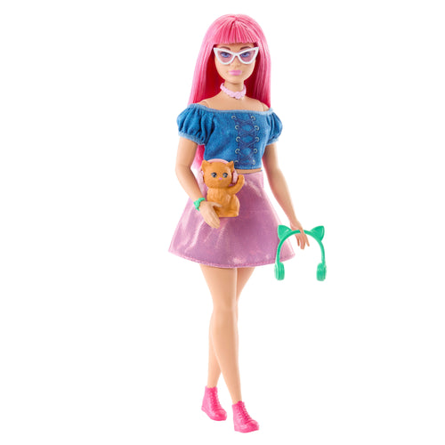 Barbie Mysteries: Beach Detectives Daisy Doll in Signature Outfit With Pet & Accessories, Barbie product photograph published by Mattel