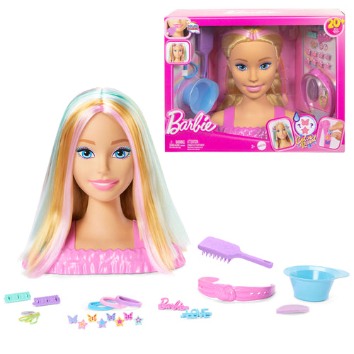 Barbie Doll Styling Head, Blonde Hair With 20+ Hair Styling Accessories, Barbie product photograph published by Mattel
