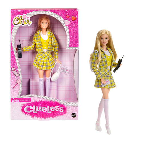 Barbie Signature Clueless Cher Collector Doll With Yellow Plaid Suit & Accessories, Barbie product photograph published by Mattel