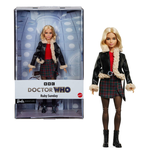 Ruby Sunday Barbie Doll, Dr. Who Collectible With Doll Stand & Certificate Of Authenticity, Barbie product photograph published by Mattel