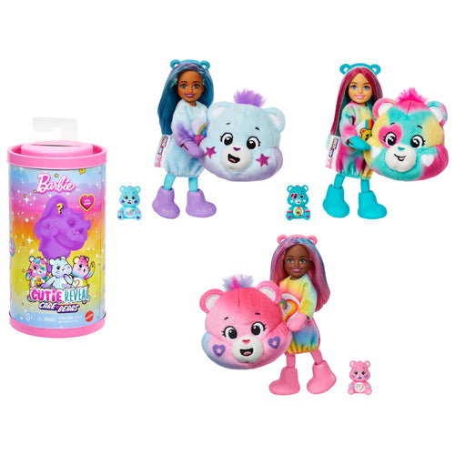 Barbie Cutie Reveal Care Bears Chelsea Small Dolls & Accessories, Series 2, Barbie product photograph published by Mattel