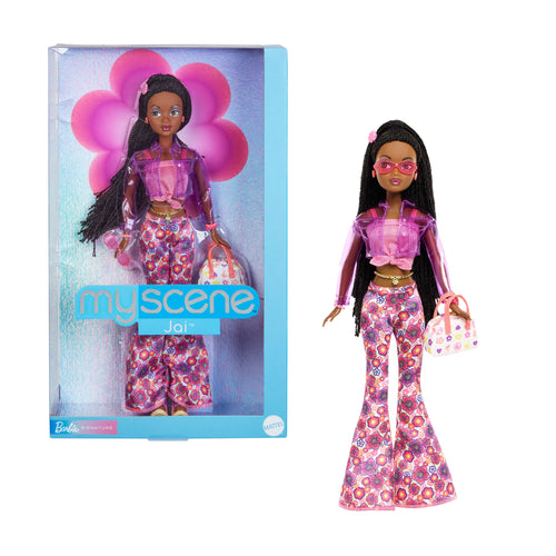 Barbie Signature My Scene Jai Collector Doll in Y2K-Inspired Outfit With Premium Accessories, Barbie product photograph published by Mattel
