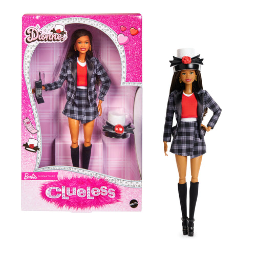 Barbie Signature Clueless Dionne Collector Doll With Black-And-White Plaid Suit & Accessories, Barbie product photograph published by Mattel