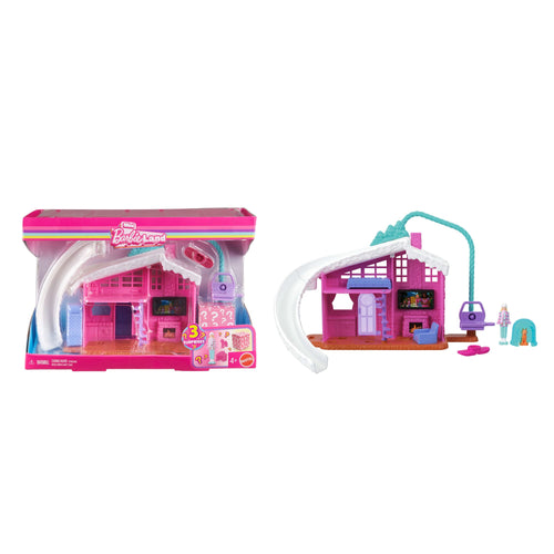 Barbie Mini Barbie Land Doll & House Set, 1.5-Inch Doll, Furniture & Accessories, Barbie product photograph published by Mattel