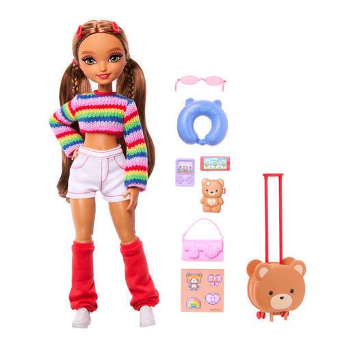 Barbie Dream Besties Weekend Getaway Teresa Fashion Doll With 7 Travel Themed Accessories, Barbie product photograph published by Mattel