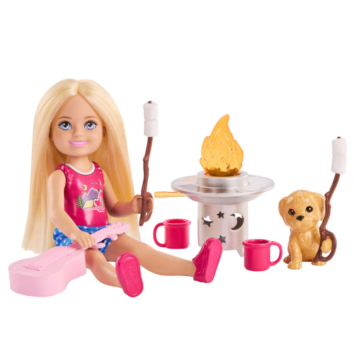 Barbie Family & Friends Chelsea Outdoor Adventures Doll Playset With Pet Puppy & Camping Accessories, Barbie product photograph published by Mattel