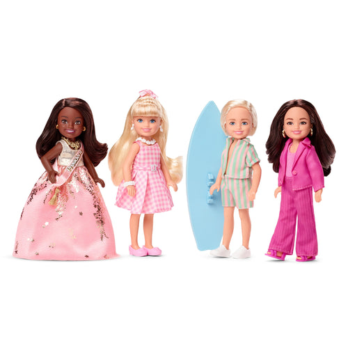 Barbie The Movie Chelsea Small Doll 4-Pack, Mattel Creations product photograph