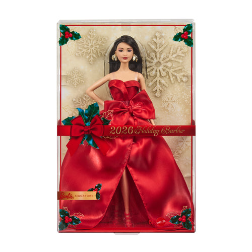Barbie Signature 2026 Holiday Barbie Doll with Dark Brown Hair, Mattel Creations product photograph