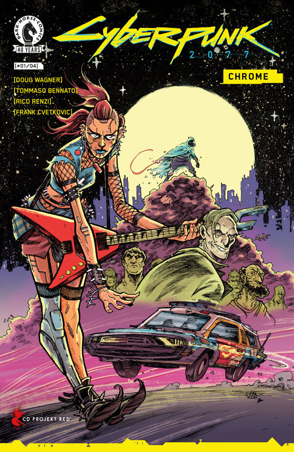 Cover of Cyberpunk 2077: Chrome #1 (Mark Laszlo Variant Cover), published by Dark Horse