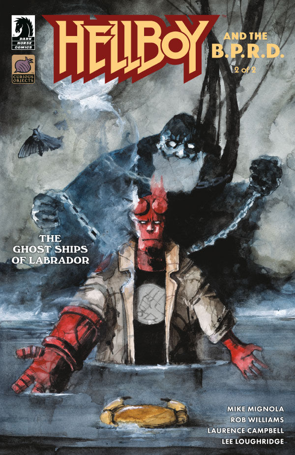 Cover of Hellboy and the B.P.R.D.: The Ghost Ships of Labrador #2 (Daniele Serra Variant Cover), published by Dark Horse