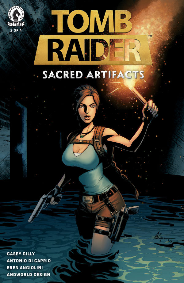 Cover of Tomb Raider: Sacred Artifacts #2, published by Dark Horse
