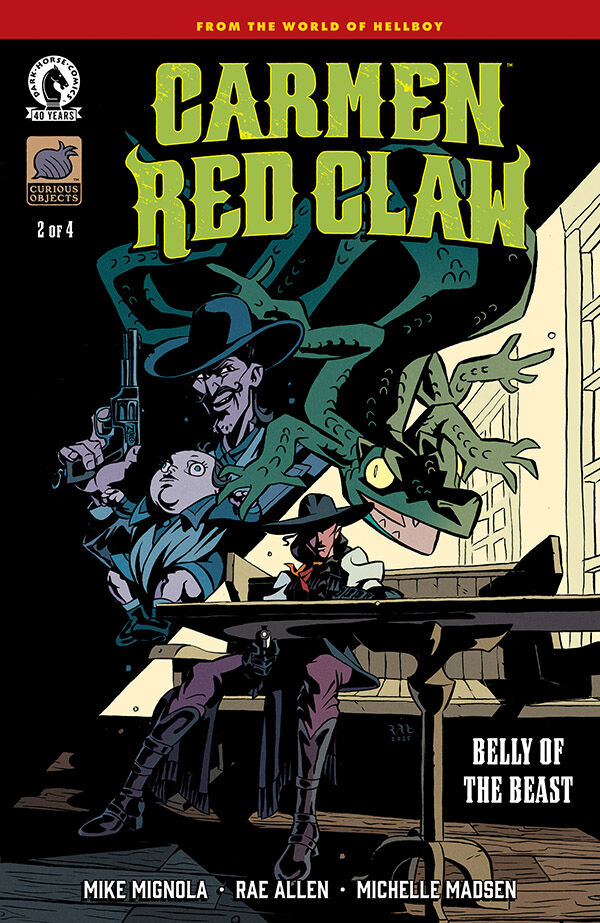 Cover of Carmen Red Claw: Belly of the Beast #2, published by Dark Horse