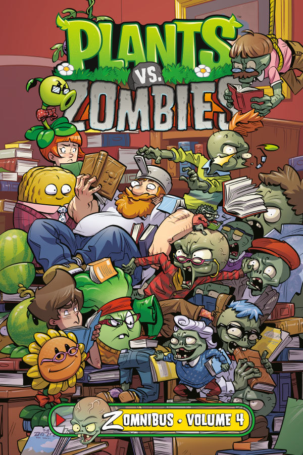 Cover of Plants vs. Zombies Zomnibus Volume 4 HC, published by Dark Horse