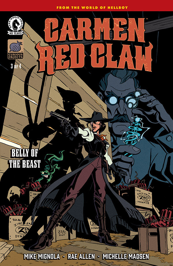 Cover of Carmen Red Claw: Belly of the Beast #3, published by Dark Horse