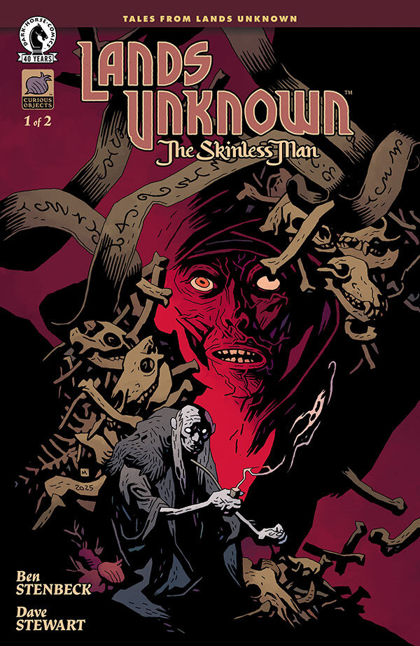 Cover of Lands Unknown: The Skinless Man #1 (Mike Mignola Variant Cover), published by Dark Horse