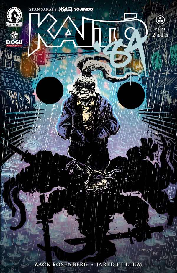 Cover of Usagi Yojimbo: Kaitō '84 #2 (Kevin Eastman Variant Cover), published by Dark Horse