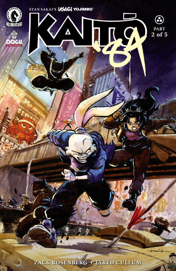 Cover of Usagi Yojimbo: Kaitō '84 #2, published by Dark Horse
