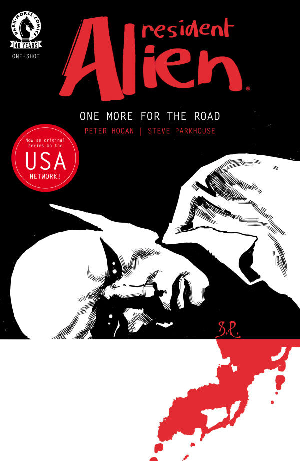 Cover of Resident Alien Volume 10: One More for the Road, published by Dark Horse