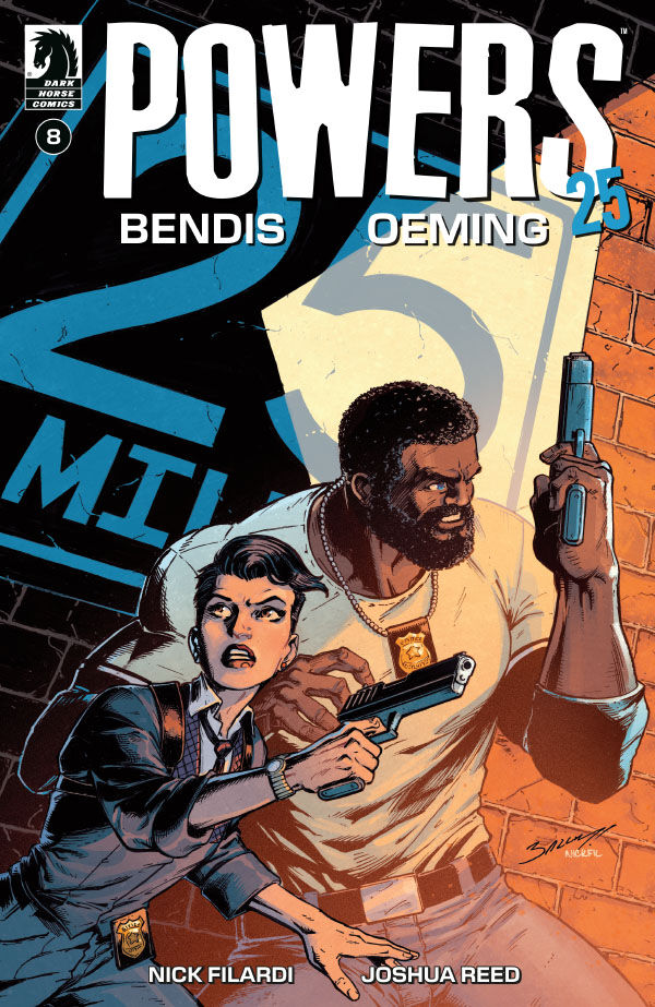 Cover of Powers 25 #8 (Mark Bagley Variant Cover), published by Dark Horse