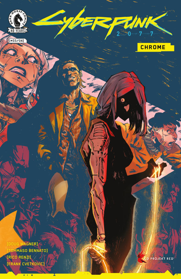 Cover of Cyberpunk 2077: Chrome #3, published by Dark Horse