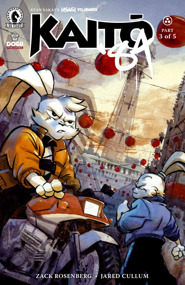 Cover of Usagi Yojimbo: Kaitō '84 #3, published by Dark Horse