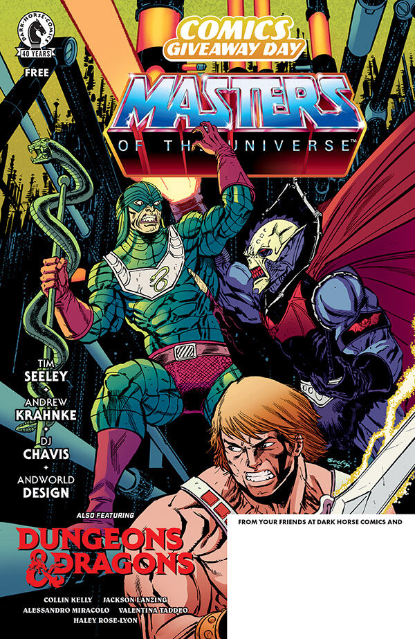 Cover of Comics Giveaway Day 2026 (General): He-Man and the Masters of the Universe, Dungeons & Dragons, published by Dark Horse