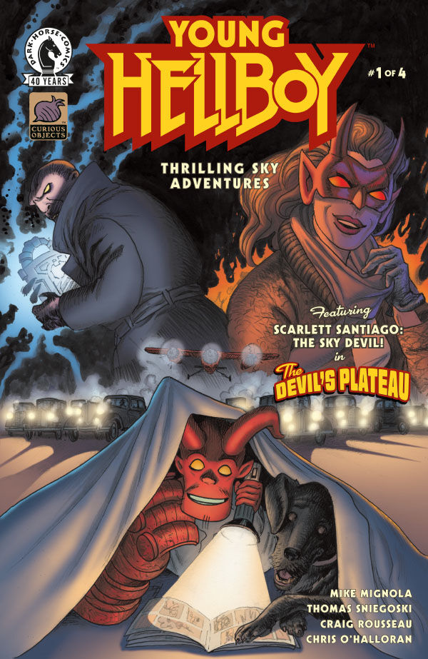 Cover of Young Hellboy: Thrilling Sky Adventures #1 (David Hitchcock Variant Cover), published by Dark Horse