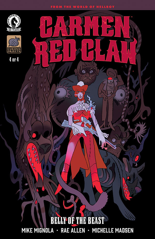 Cover of Carmen Red Claw: Belly of the Beast #4 (Benjamin Schipper Variant Cover), published by Dark Horse