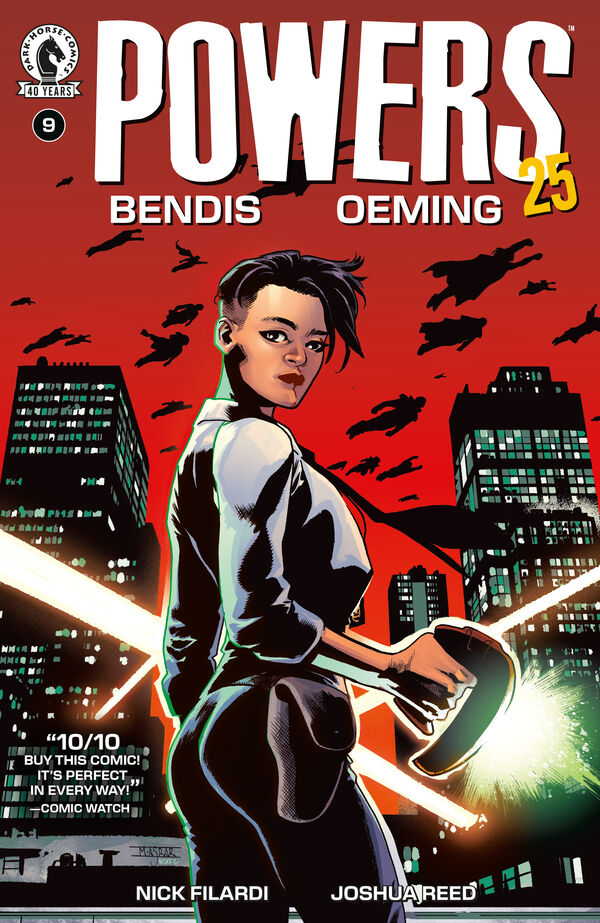 Cover of Powers 25 #9 (Mahmud Asrar Variant Cover), published by Dark Horse