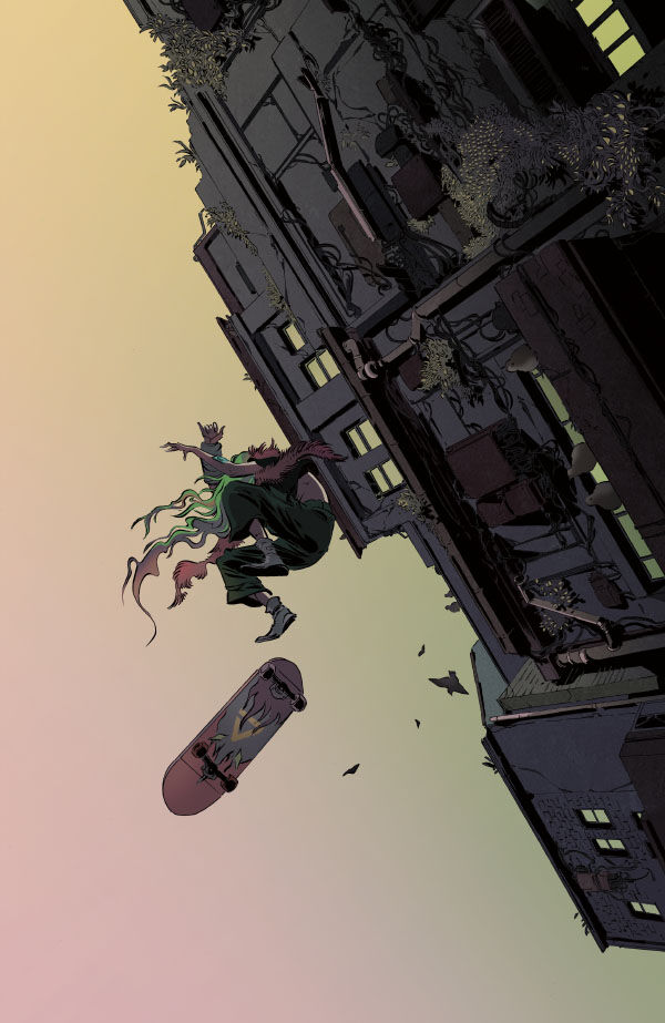 Cover of Skate Ali #1 (Emma Rios Variant Cover), published by Dark Horse
