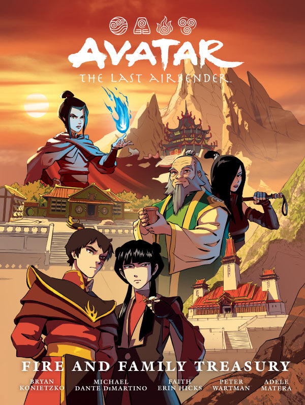 Cover of Avatar: The Last Airbender--Fire and Family Treasury Library Edition HC, published by Dark Horse