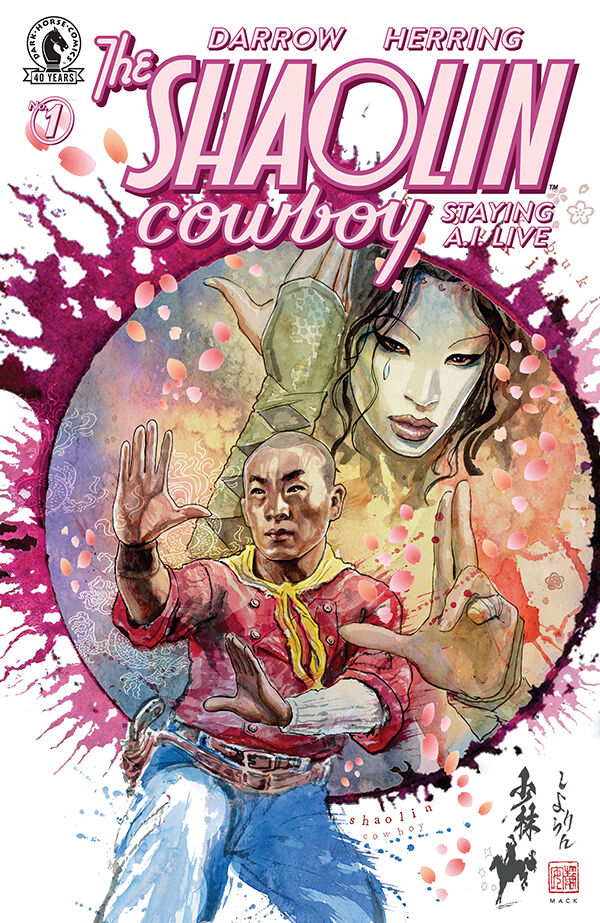 Cover of Shaolin Cowboy: Staying A.I.Live #1 (David Mack Variant Cover), published by Dark Horse
