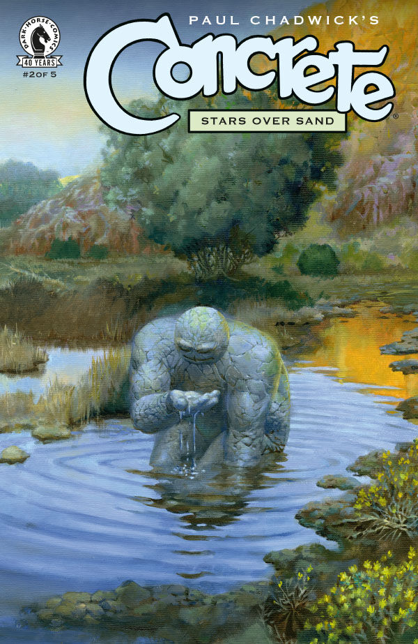 Cover of Concrete: Stars Over Sand #2, published by Dark Horse