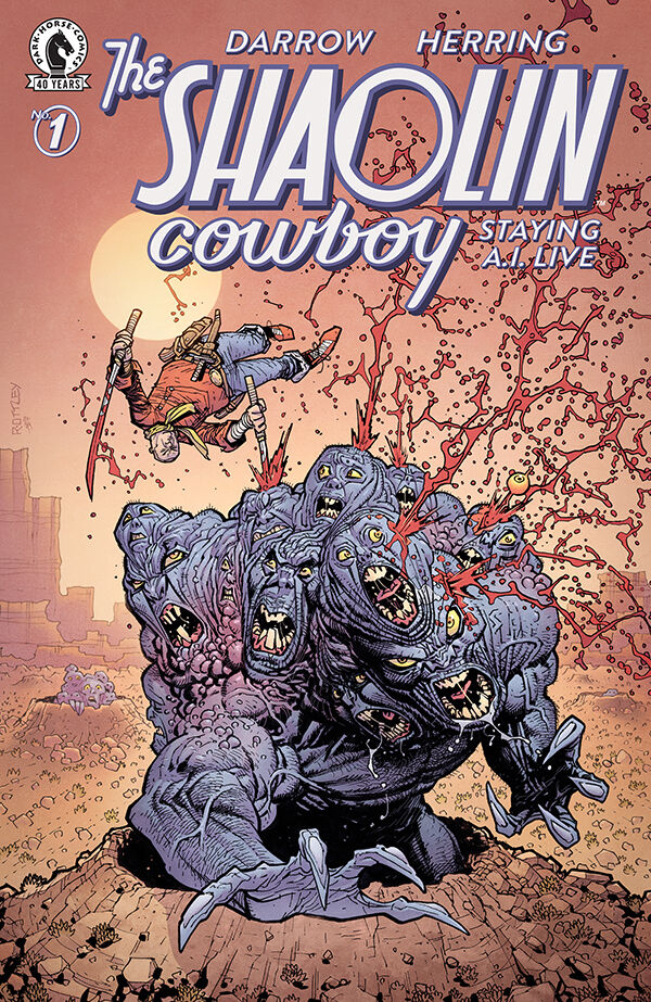 Cover of Shaolin Cowboy: Staying A.I.Live #1 (Ryan Ottley Variant Cover), published by Dark Horse