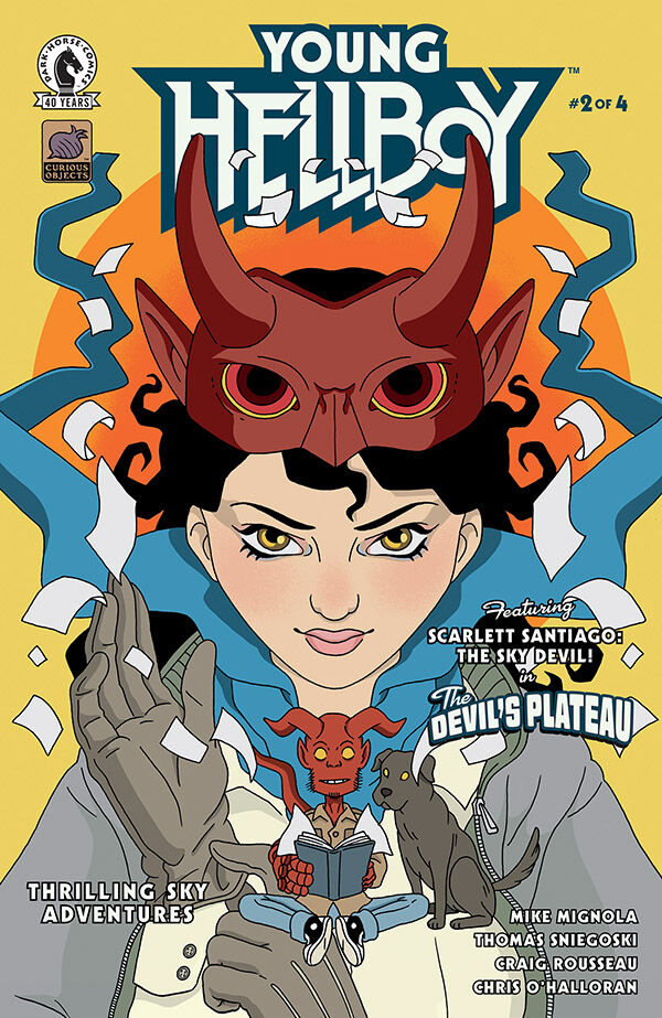 Cover of Young Hellboy: Thrilling Sky Adventures #2 (Alice Darrow Variant Cover), published by Dark Horse