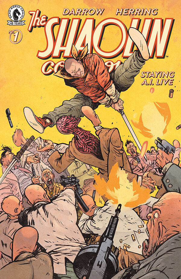 Cover of Shaolin Cowboy: Staying A.I.Live #1 (Daniel Warren Johnson Variant Cover), published by Dark Horse