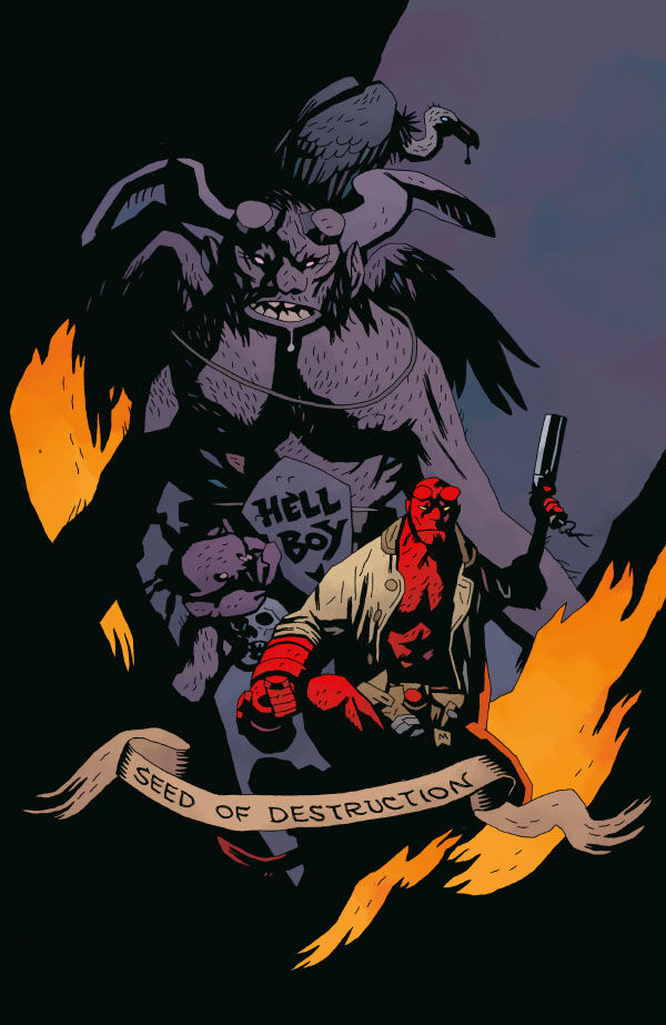 Cover of Hellboy: Seed of Destruction #1 (Facsimile Reprint) (Mike Mignola Variant Cover), published by Dark Horse