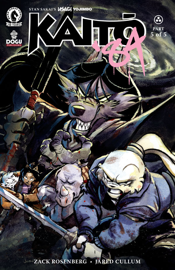 Cover of Usagi Yojimbo: Kaitō '84 #5, published by Dark Horse