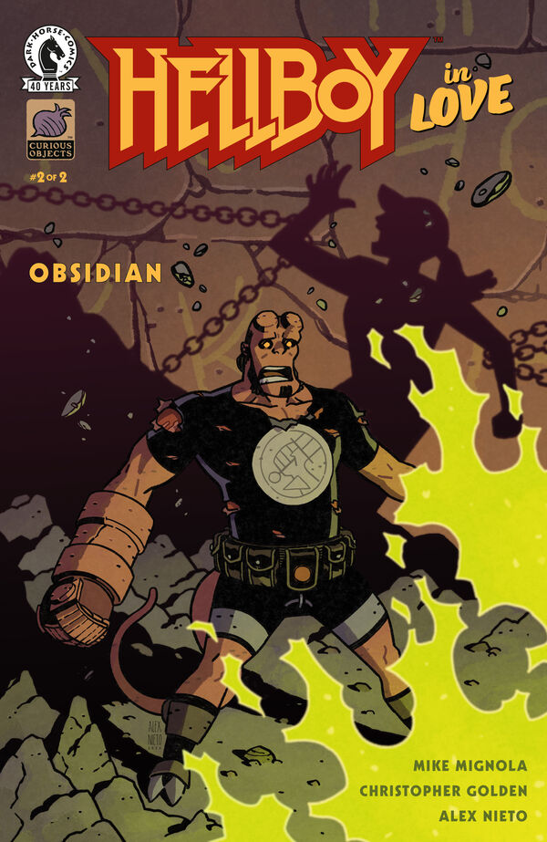 Cover of Hellboy in Love: Obsidian #2, published by Dark Horse