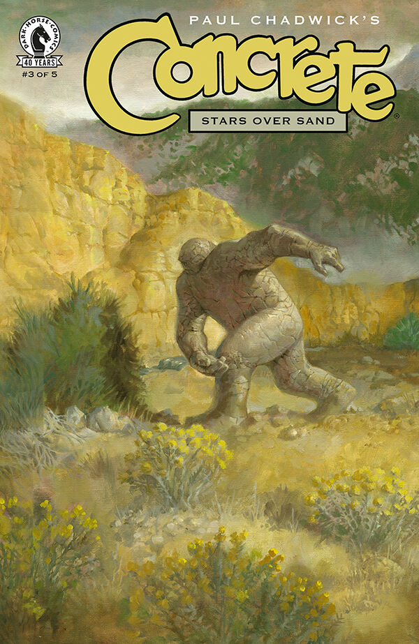 Cover of Concrete: Stars Over Sand #3, published by Dark Horse