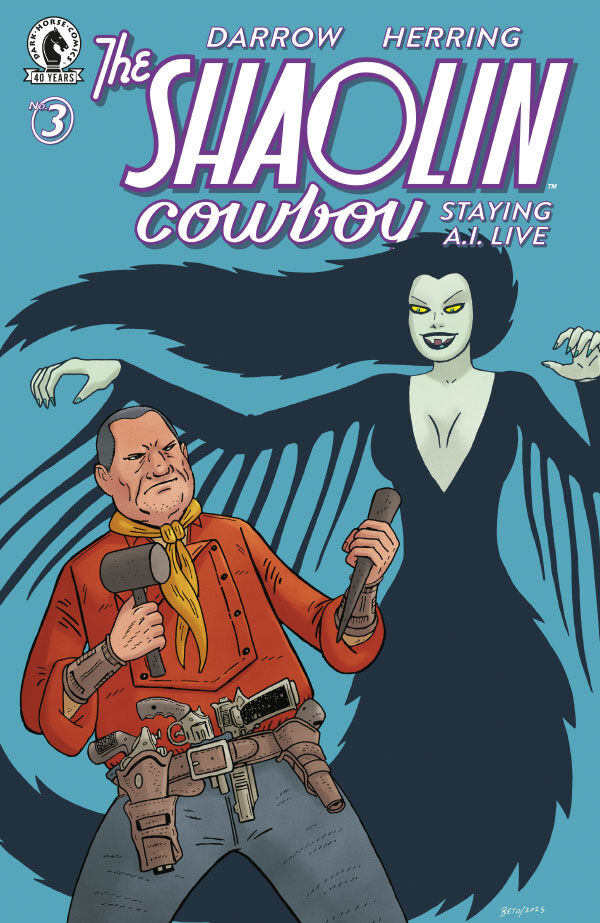 Cover of Shaolin Cowboy: Staying A.I.Live #3 (Gilbert Hernandez Variant Cover), published by Dark Horse