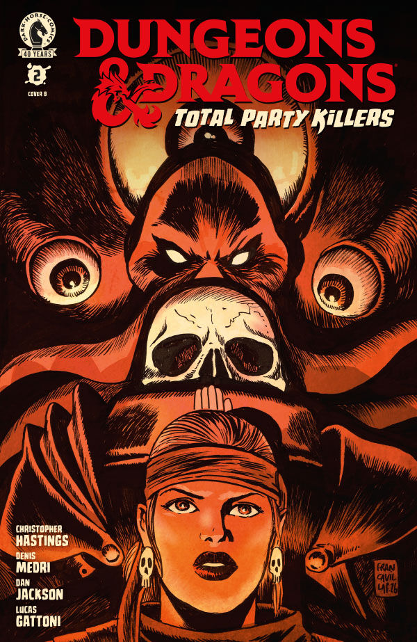 Cover of Dungeons & Dragons: Total Party Killers #2 (Francesco Francavilla Variant Cover), published by Dark Horse