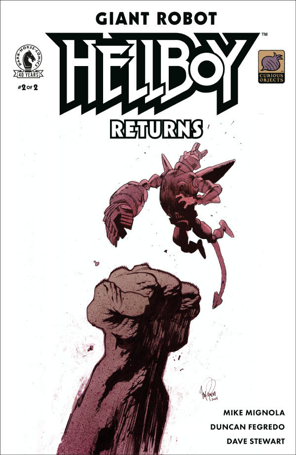 Cover of Giant Robot Hellboy Returns #2 (James Harren Variant Cover), published by Dark Horse