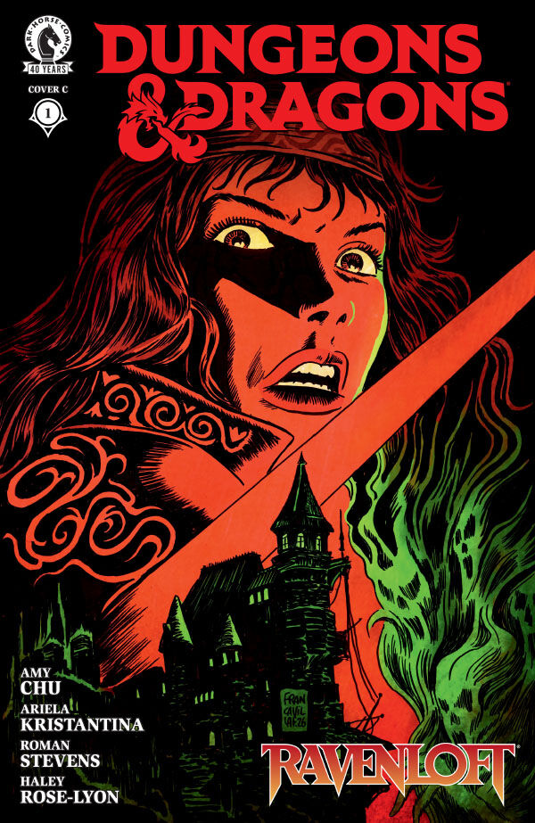 Cover of Dungeons & Dragons: Ravenloft #1 (Francesco Francavilla Variant Cover), published by Dark Horse