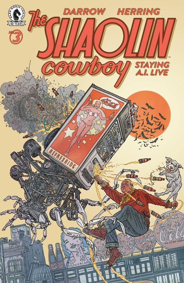 Cover of Shaolin Cowboy: Staying A.I.Live #3, published by Dark Horse