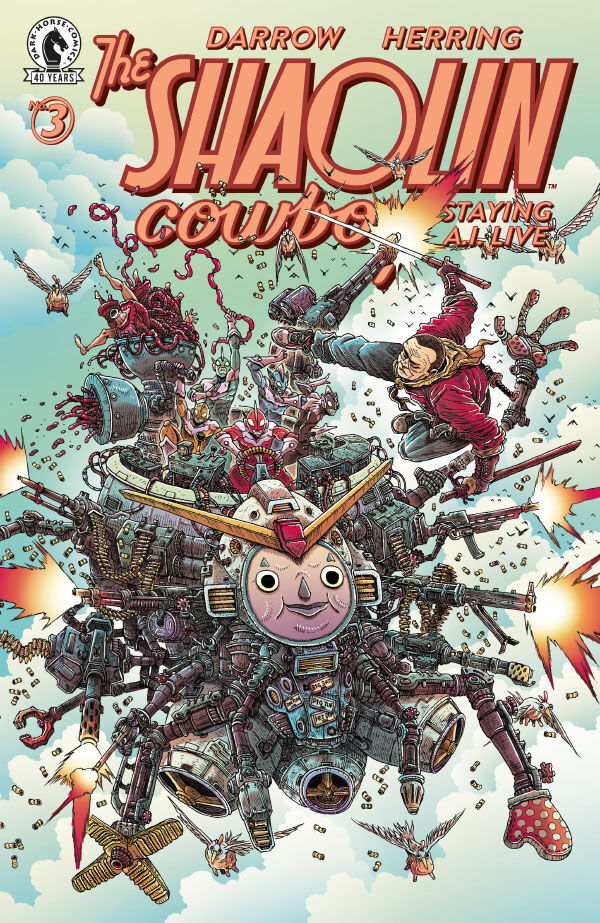 Cover of Shaolin Cowboy: Staying A.I.Live #3 (James Stokoe Variant Cover), published by Dark Horse