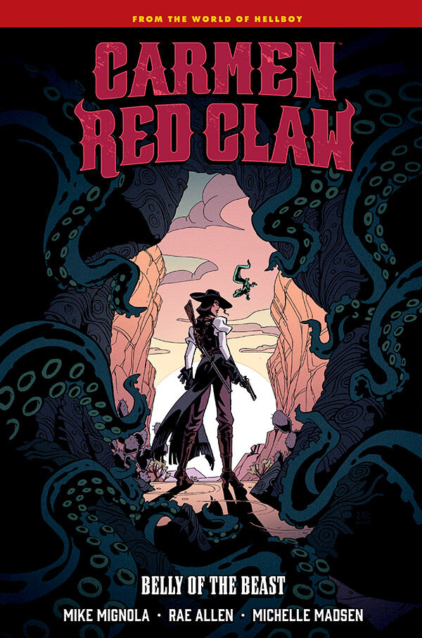 Cover of Carmen Red Claw: Belly of the Beast HC, published by Dark Horse